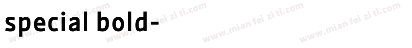 special bold字体转换
